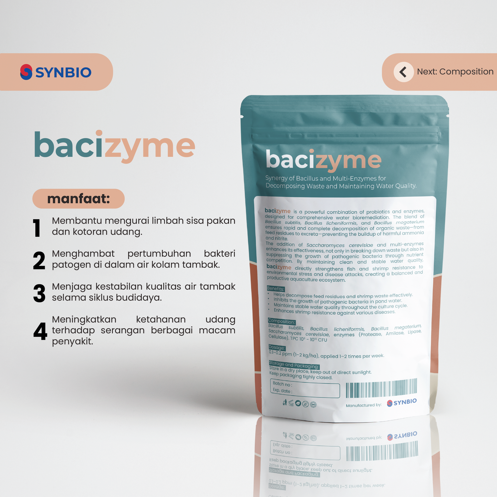 bacizyme - Kombinasi Bacillus & Multi-Enzim untuk Bioremediasi Air & Mengurai Limbah Organik 1 kg - Gambar 5