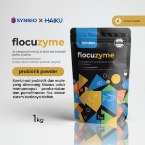 Produk Flocuzyme Probiotik Pembentuk Bioflok untuk Tambak Udang dan Ikan