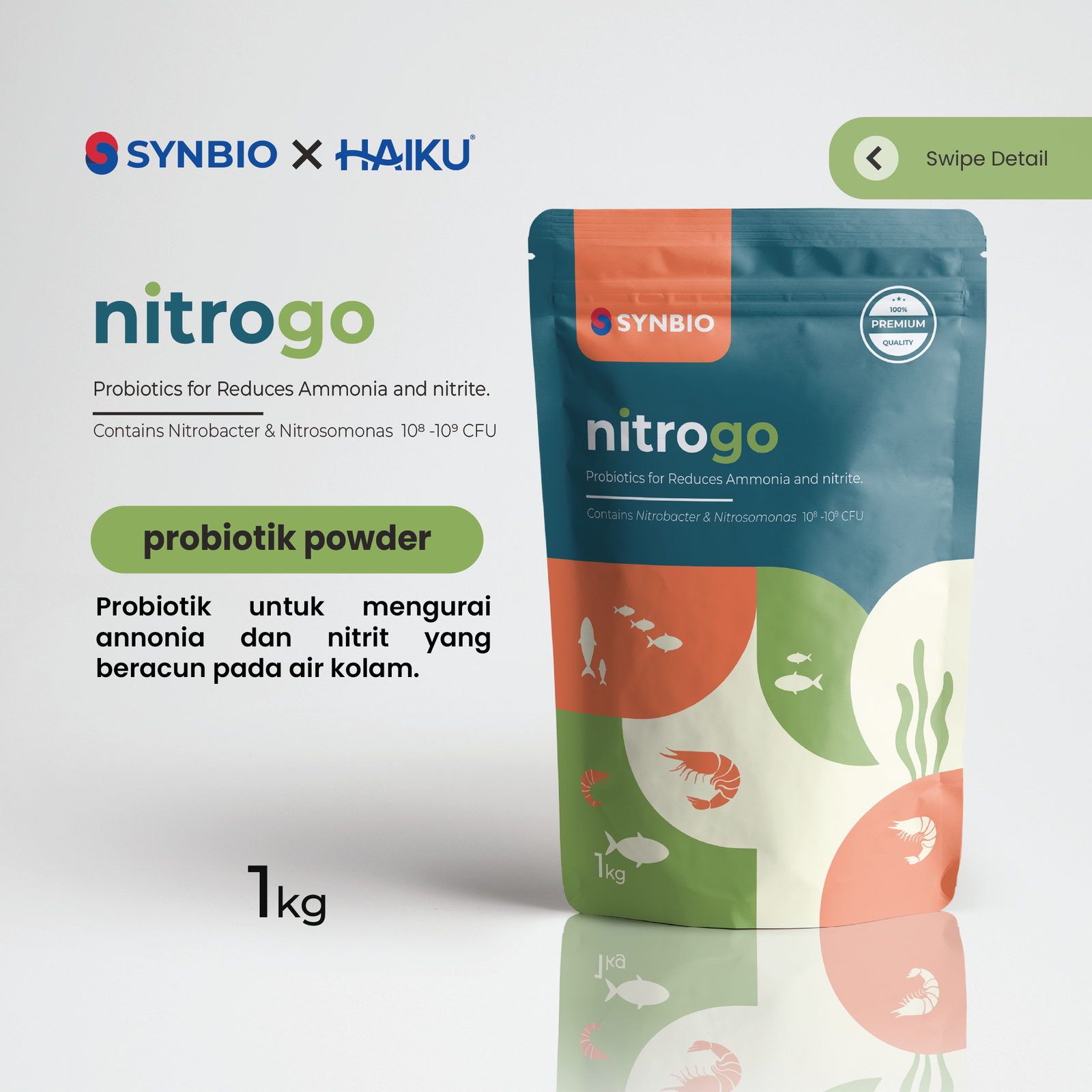 Produk Nitrogo Bakteri Nitrifikasi Pengurai Amonia 1kg